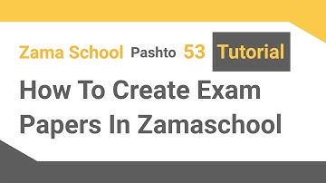 Zama School Software Tutorial 53: How to create exam paper in your School Management System