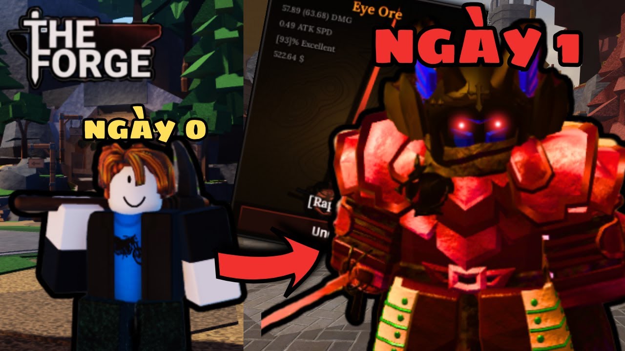 Ngày 1: Đây Có Phải Vũ Khí Ngon Nhất??!! | Noob To Pro The Forge