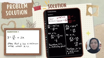 MAT 183 (VIDEO ASSIGNMENT) : APPLICATION OF DIFFERENTIATION (APPLIED MAXIMUM AND MINIMUM)