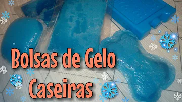 Como fazer uma bolsa térmica de gelo?