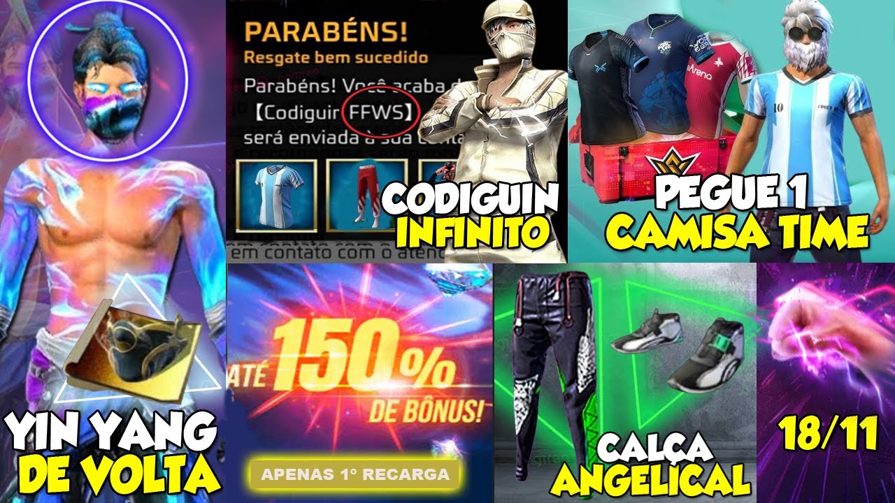 GERADOR DE CODIGUIN FF: Calça Angelical, Diamantes, Incubadoras e Mais! -  Raven News FF