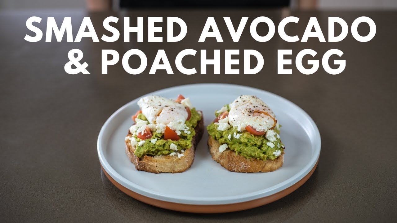 How to make Smashed Avocado and Poached Egg on Toast (HEALTHY breakfast  recipe) 