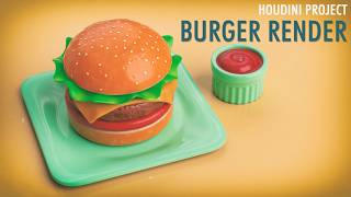 Houdini Mini Project - Burger Render