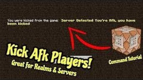 Kick AFK Players With The Anti Afk System For Realms And Servers [Minecraft Bedrock]