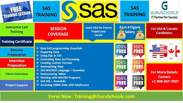 SAS Programming Training Batch-2-Summarizing data - FREE Training, & Project Support