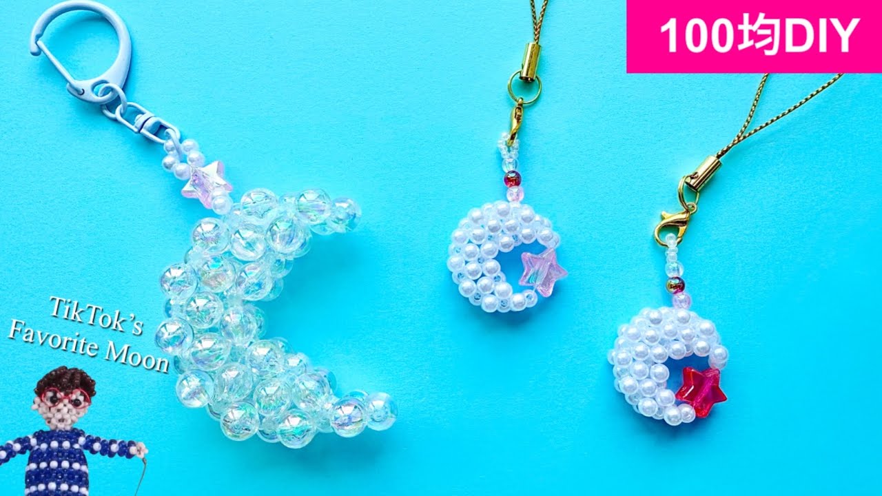Viral on TikTok! DIY Crescent Moon Charm Using Only Dollar Store