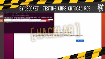 Hacklab 9 - EvilSocket - Testing Critical CUPS RCE Vulnerability