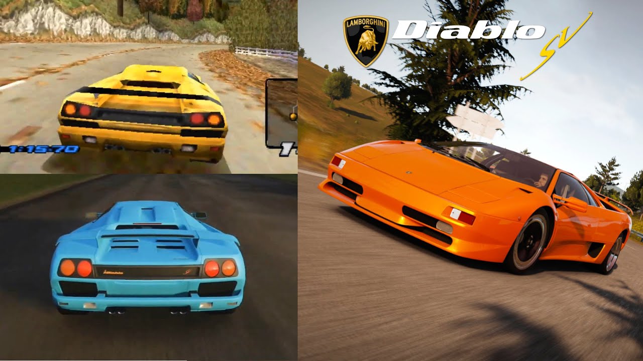 Lamborghini Diablo SV in Racing Games | A Wild Bull - YouTube
