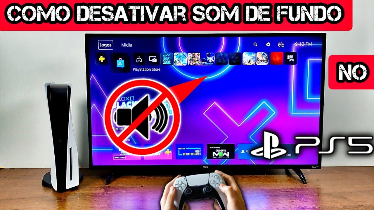 COMO DESATIVAR O SOM DE FUNDO DO PS5