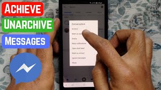 Archive Message in Facebook Messenger Unarchive | Tagalog Tutorial screenshot 5