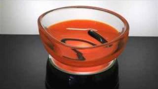 Signed 1961 Orange And Black Flygsfors Coquille Bowl
