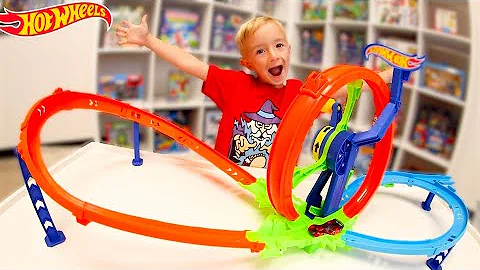 Father & Son BEST HOT WHEEL TOY EVER! / Launch and Loop