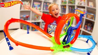 father son best hot wheel toy ever launch and loop