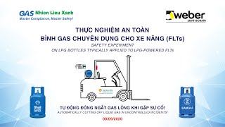 The Safety Test Session Of Specialized Forklift Lpg Shell Giam Gas At Weber Factory In Long An