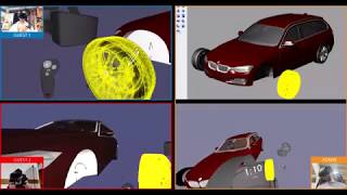 Multi-user VR CAD collaboration with Mindesk and Rhinoceros 6