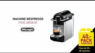 DeLonghi Pixie Cafetera Nespresso Plata