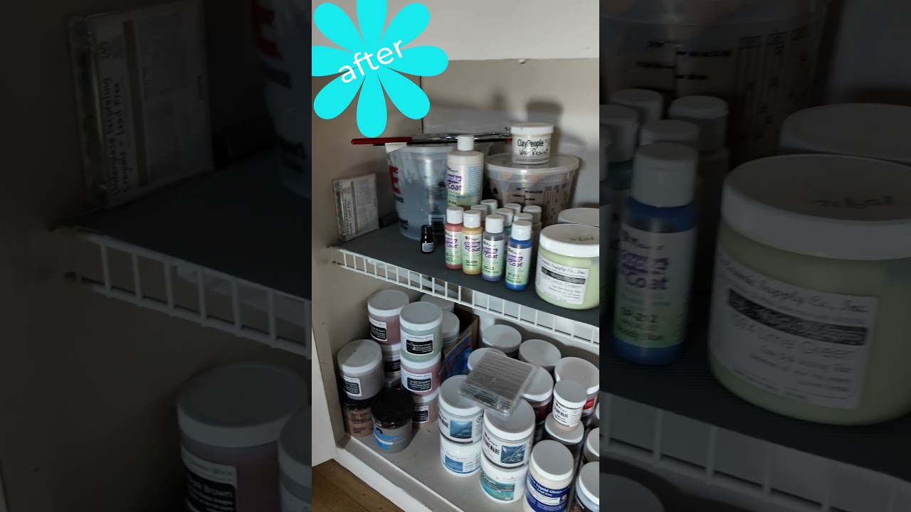 my pottery home studio glaze set up