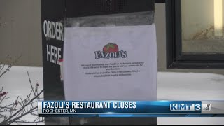 Fazoli's restaurant is closed