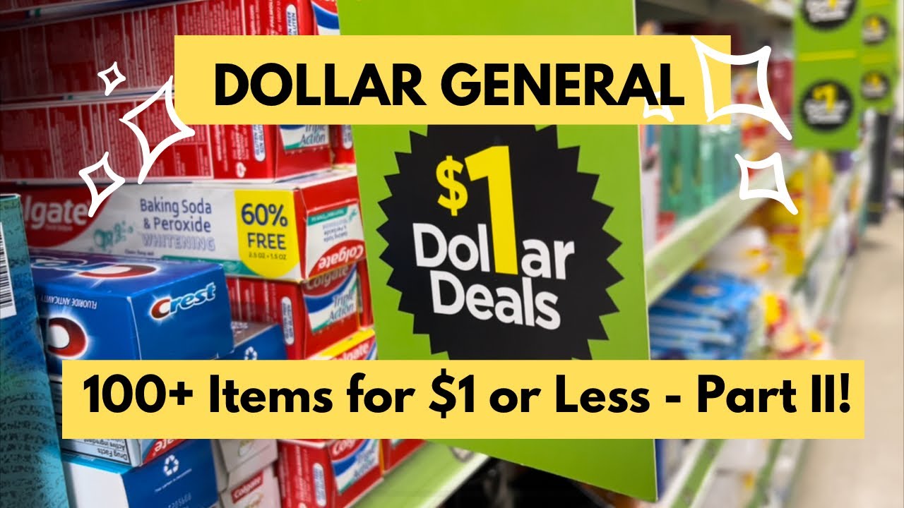 Dollar General 100+ Items for 1 or Less! YouTube