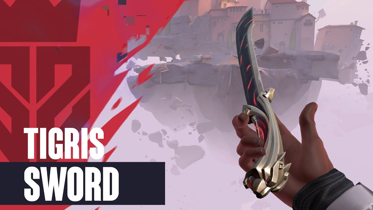 Tigris Knife Skin (Tigris Sword/Hu Else) Showcase Video - Valorant Tigris Skin Collection