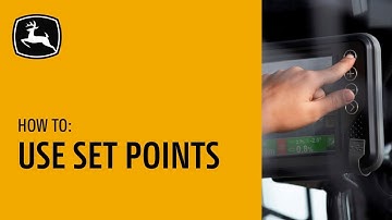 How to Use Set Points | John Deere SmartGrade™ Motor Graders