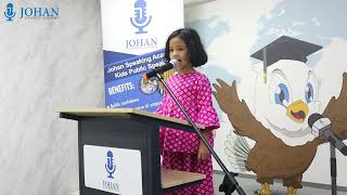 Zara I Presidential Speech I Johan Speaking Academy I Kids Public Speaking I Speaker Warrior