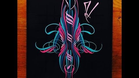 How to pinstripe: Southwest Scroll Full design