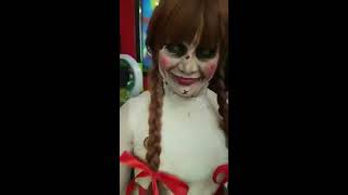 Halloween photoshoot with pennywise, annabelle, the nun 2017