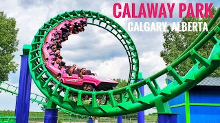 Calaway Park Full Tour in 4K - Calgary, Alberta - CANADA | Largest Amusement Park in Western Canada