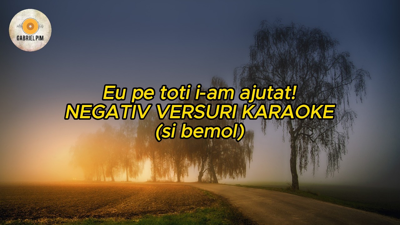 Eu pe toti i-am ajutat! (Puiu Codreanu) NEGATIV VERSURI KARAOKE (SI bemol) COVER