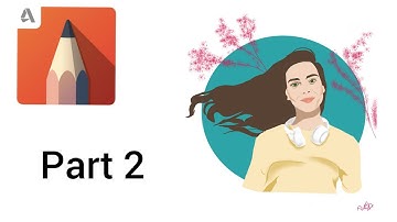 Digital art Tutorial (part2) #Myshortlist  Autodesk sketchbook#sketchbook