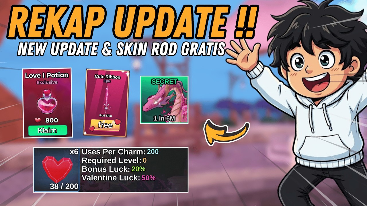 Fish.it Code Update Rod SECRET BARU 6M! BAHAS REKAP UPDATE & SKIN ROD GRATIS FISH IT - Fish It ...