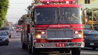 LAFD Light Force 63 Responding