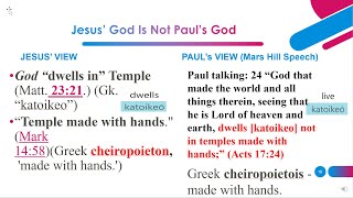 Why Did Luke in Acts 17:24-31 use Paulโs Heretical Mars Hill Speech Why Acts Is Not Meant for Us.