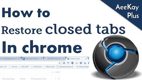 How to restore closed tabs in your browser | Browsertips#2