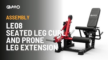 GMWD Seated Leg Curl and Prone Leg Extension Machine LE08 | Assembly Guide