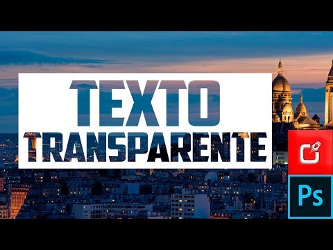 ? Efecto De Texto Transparente en PHOTOSHOP,  Video Tutorial ⭐⭐⭐⭐⭐