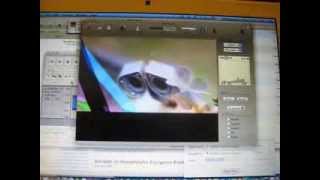 Robot36 encoded SSTV image, sent by an Arduino w/ Audio Shield