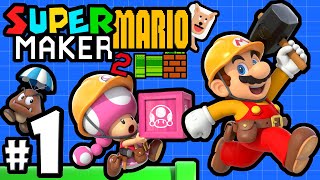 Super Mario Maker 2 Player - Nintendo Switch Gameplay Walkthrough PART 1: Story Mode & Multiplayer