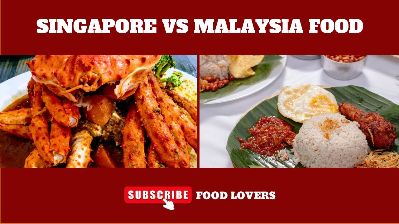 Food Lovers. Malaysian VS Singaporean Food (Roti Canai, Nasi Lemak