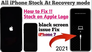 All iPhone Fix Stuck on Apple Logo or Boot Loop Issue Quickly_ Fix iPhone 7 Stuck in Recovery Mode!