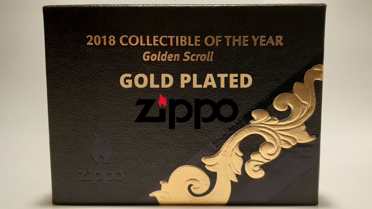 Zippo 2018 Collectible Of The Year "Golden Scroll" YouTube