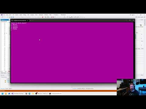 Programming VLOG #1; 10/7/2026. Working on text-based console game in C#