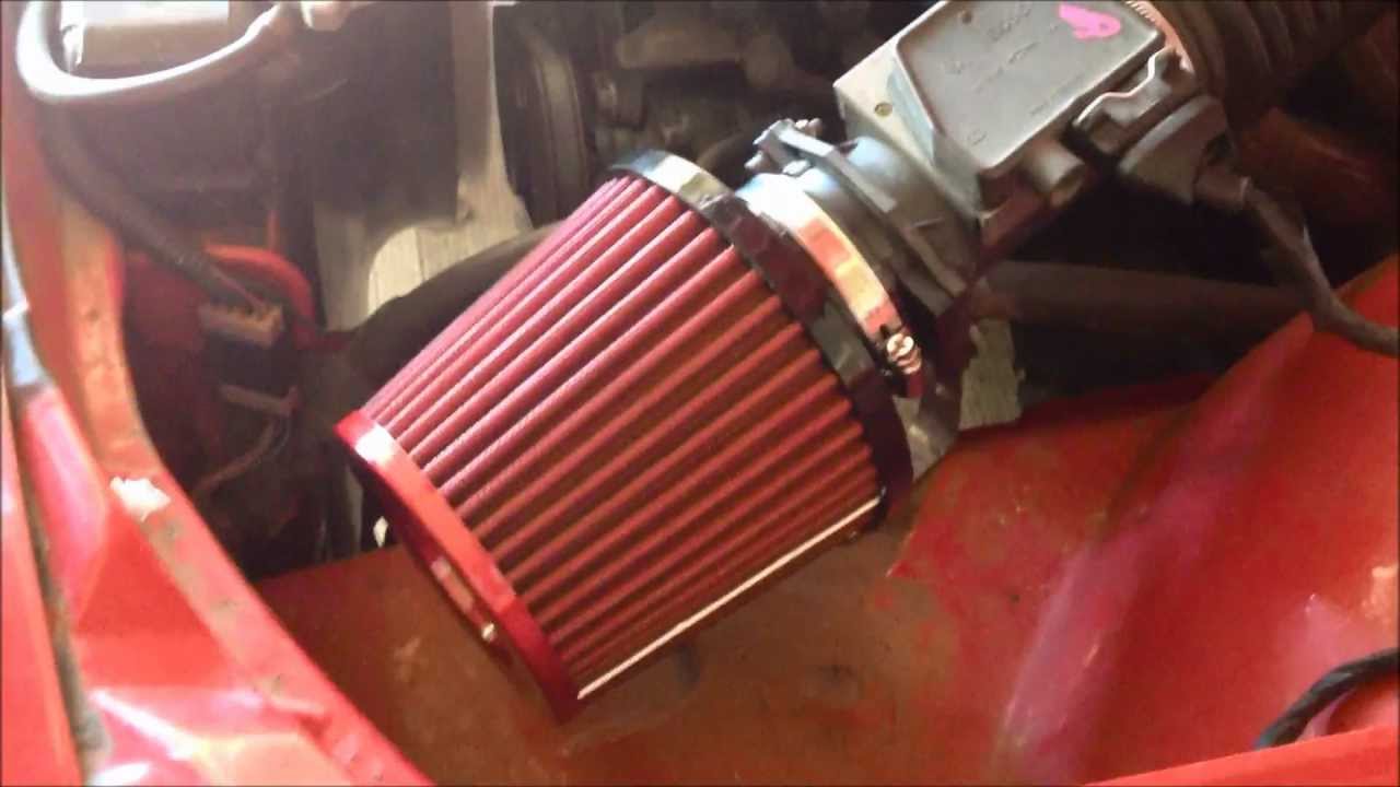 my cousins VL commodore pod filter before and after sound YouTube