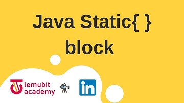 Java Static Initializer Block