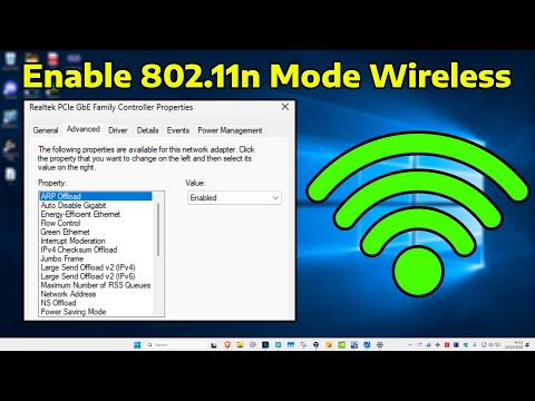 How To Enable 802.11n Mode Wireless Connection in Windows