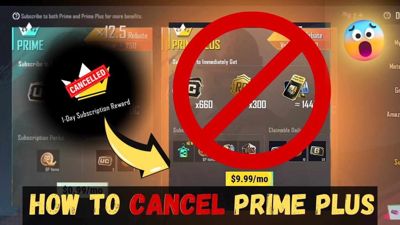 How To Cancel PRIME PLUS Subscription In Pubg and Bgmi🤔| Cancel Prime ...