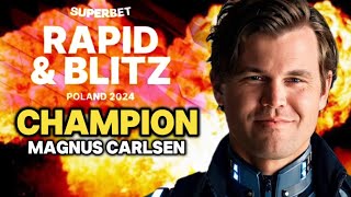 The Game Magnus Carlsen became the CHAMPION in SUPERBET RAPID & BLITZ POLAND 2024 | Magnus VS. Arjun by Chess Kertz 860 views 2 weeks ago 7 minutes, 51 seconds