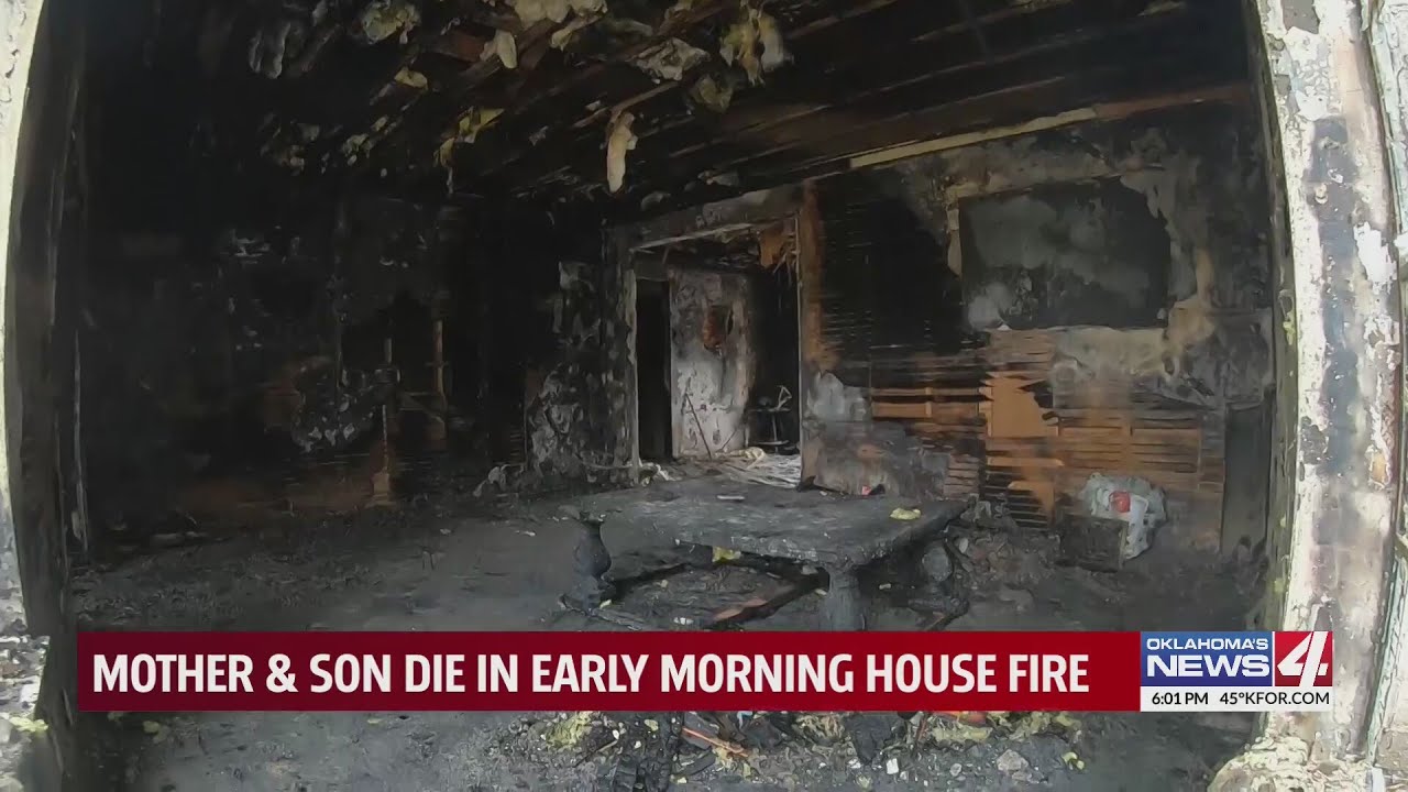 Mother & son die in early morning house fire - YouTube