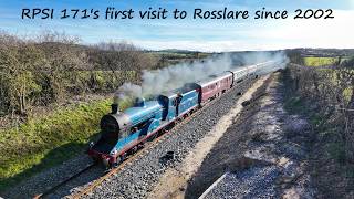 RPSI No. 171 visits Rosslare Europort for the first time since 2002 - 'Sea Breeze' Railtour